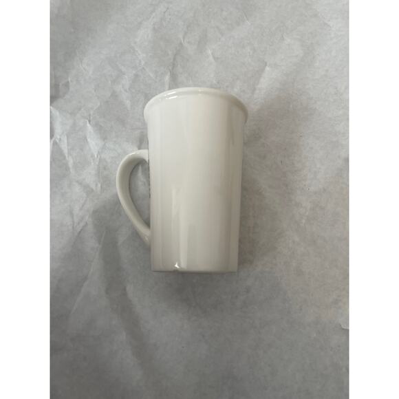 Starbucks 2015 Latte Mug Graffiti White & Gold 16 oz Ceramic Cup - Picture 5 of 8